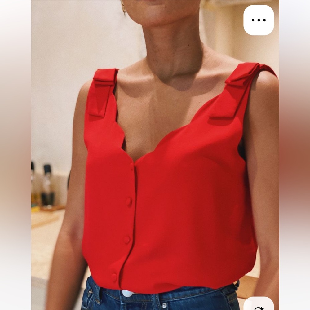 LAST CHANCE! Berthie Abby Top - red, size large